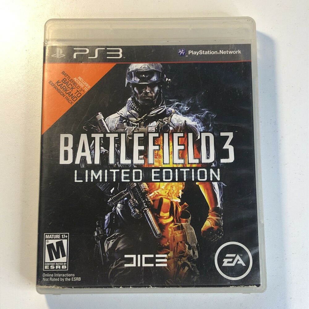 Battlefield 3: Limited Edition & Battlefield 4 (Sony PS 3) Complete UNTESTED